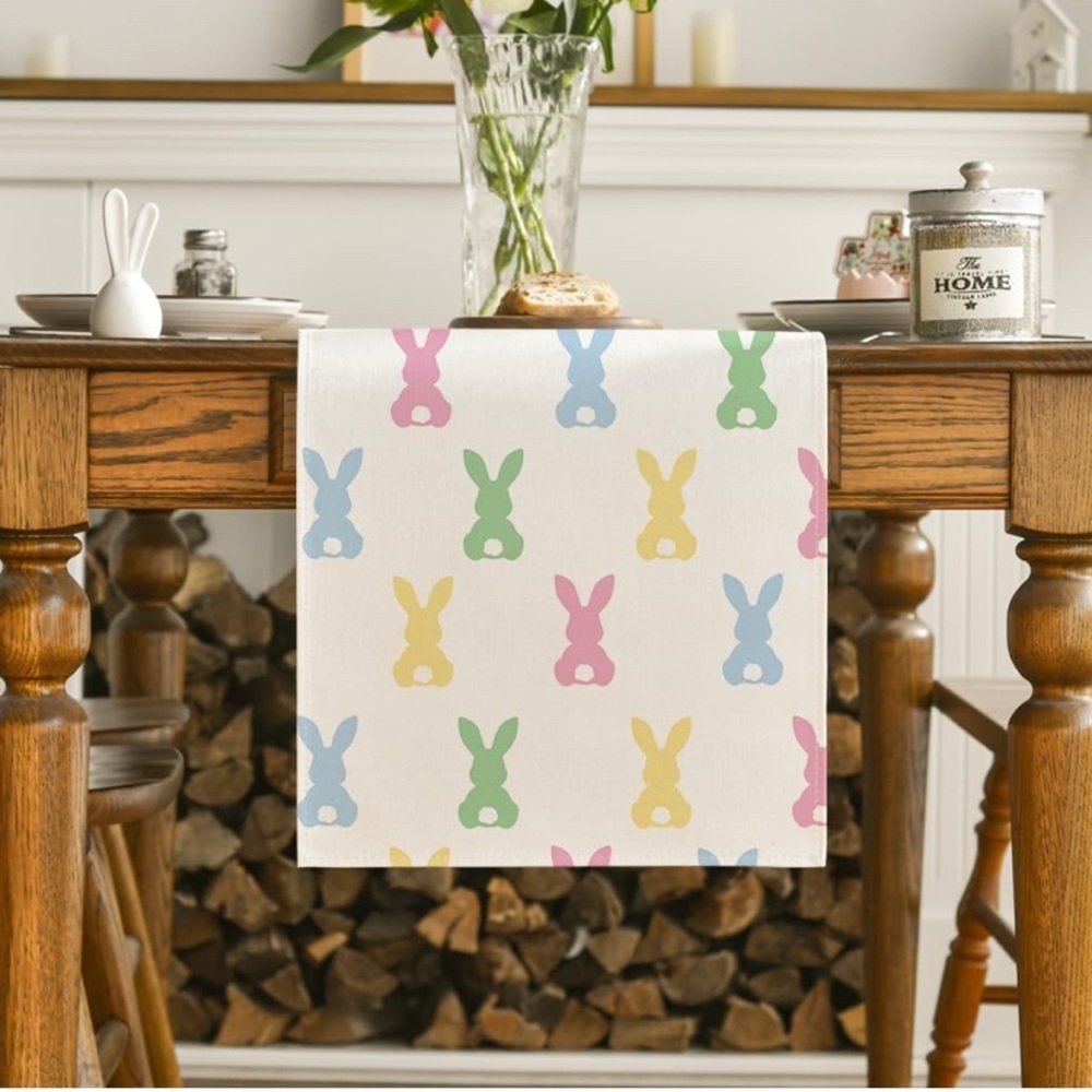 Colorful Bunny Table Runner - Picture 2 of 6